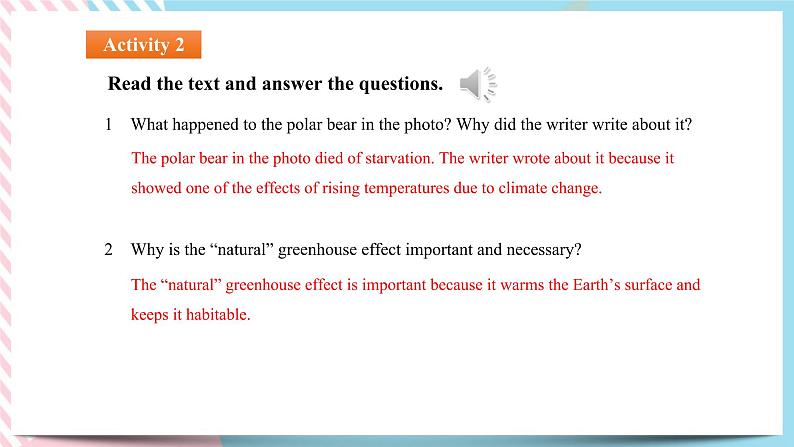 Unit 3 Environmental Protection Reading and Thinking课件07