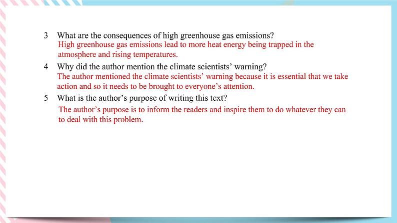 Unit 3 Environmental Protection Reading and Thinking课件08