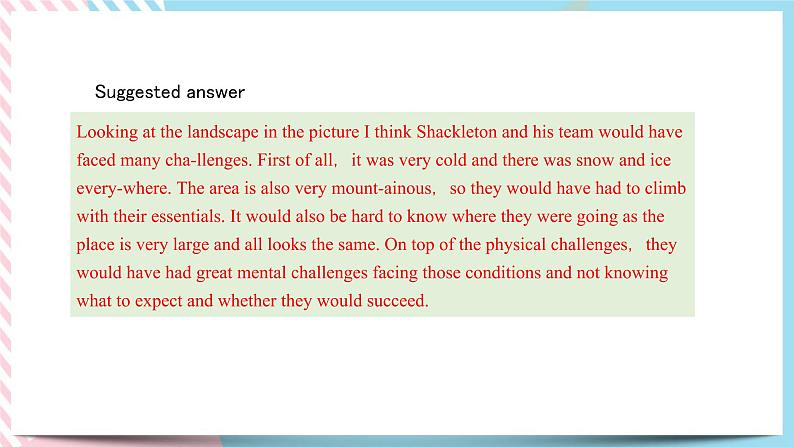 Unit 4 Adversity and Courage Using Language课件04