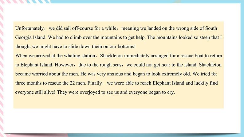 Unit 4 Adversity and Courage Using Language课件07
