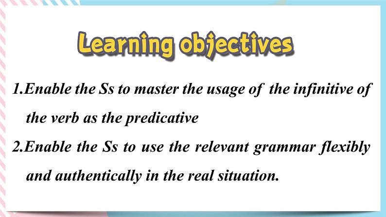 1.2Unit1Learningaboutlanguagegrammar语法动词不定式做表语-高二英语同步精品课件＋练习03