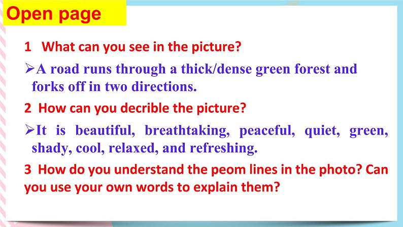 Unit 5 Poems Reading and Thinking 课件02