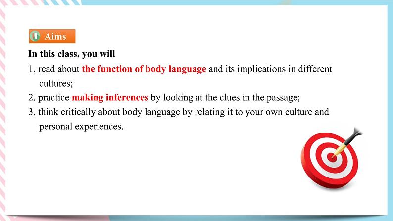 Unit 4 Body Language  Reading and Thinking 课件02