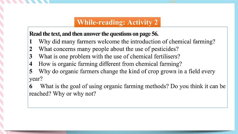 Unit 5 Working the Land  Using Language 课件08