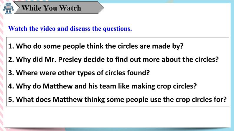 Unit 1 Video Time 课件05