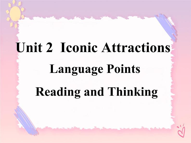 Unit 2 Reading and Thinking Language Points 课件01