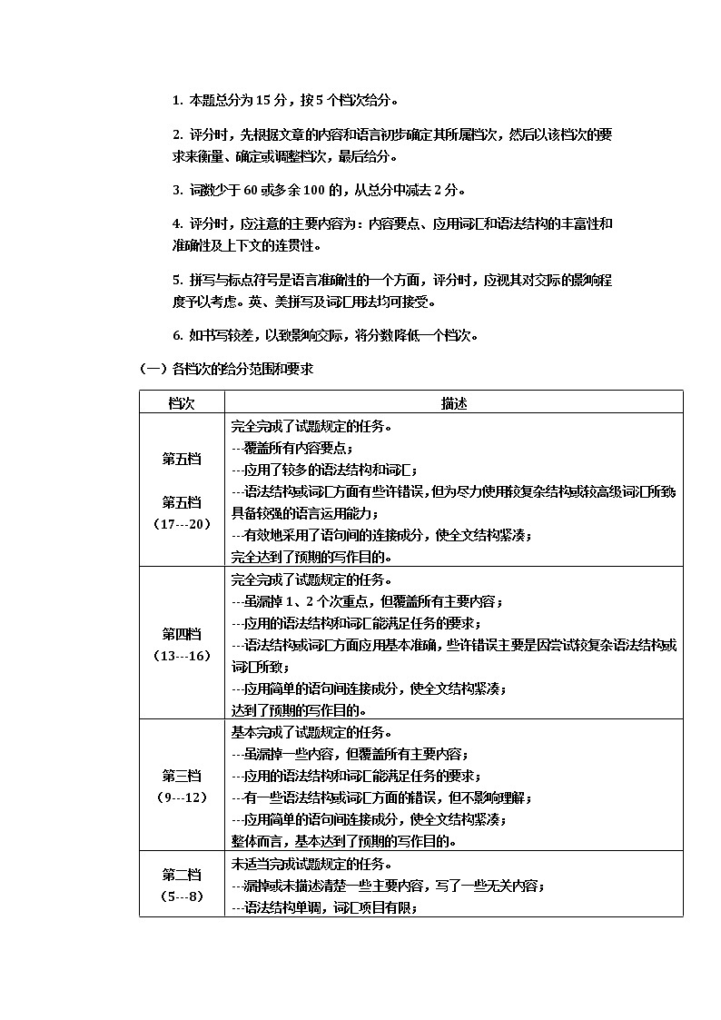 嘉兴五中2022第一学英语期中考答案第2页