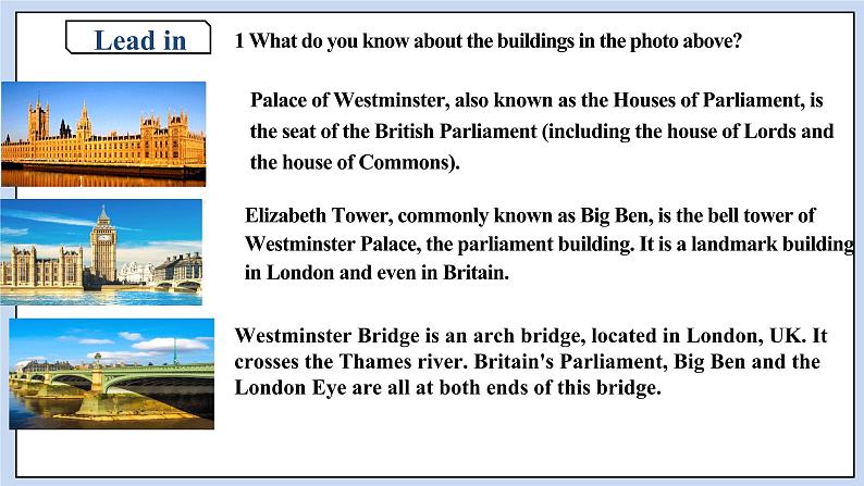 Unit 4 The history and Traditions Period 1 Listening and Speaking 第8页