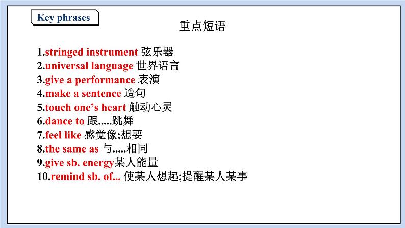人教版（2019）高中英语必修二Unit 5 Music Period 1 Listening and Speaking课件（送学案）04