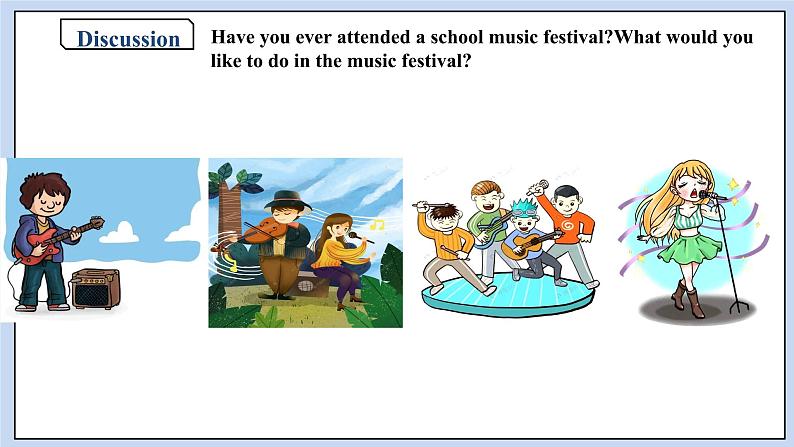 人教版（2019）高中英语必修二Unit 5 Music Period 5 Listening and Talking& AYP& Project课件（含音频）（送学案）07