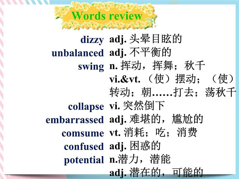 Unit 4 Vocabulary 课件高中英语北师大版（2019）选择性必修第二册第5页