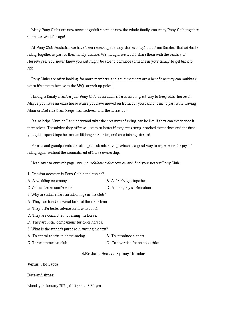 2023届高考英语二轮复习阅读理解考点19应用文（A卷）作业含答案第3页