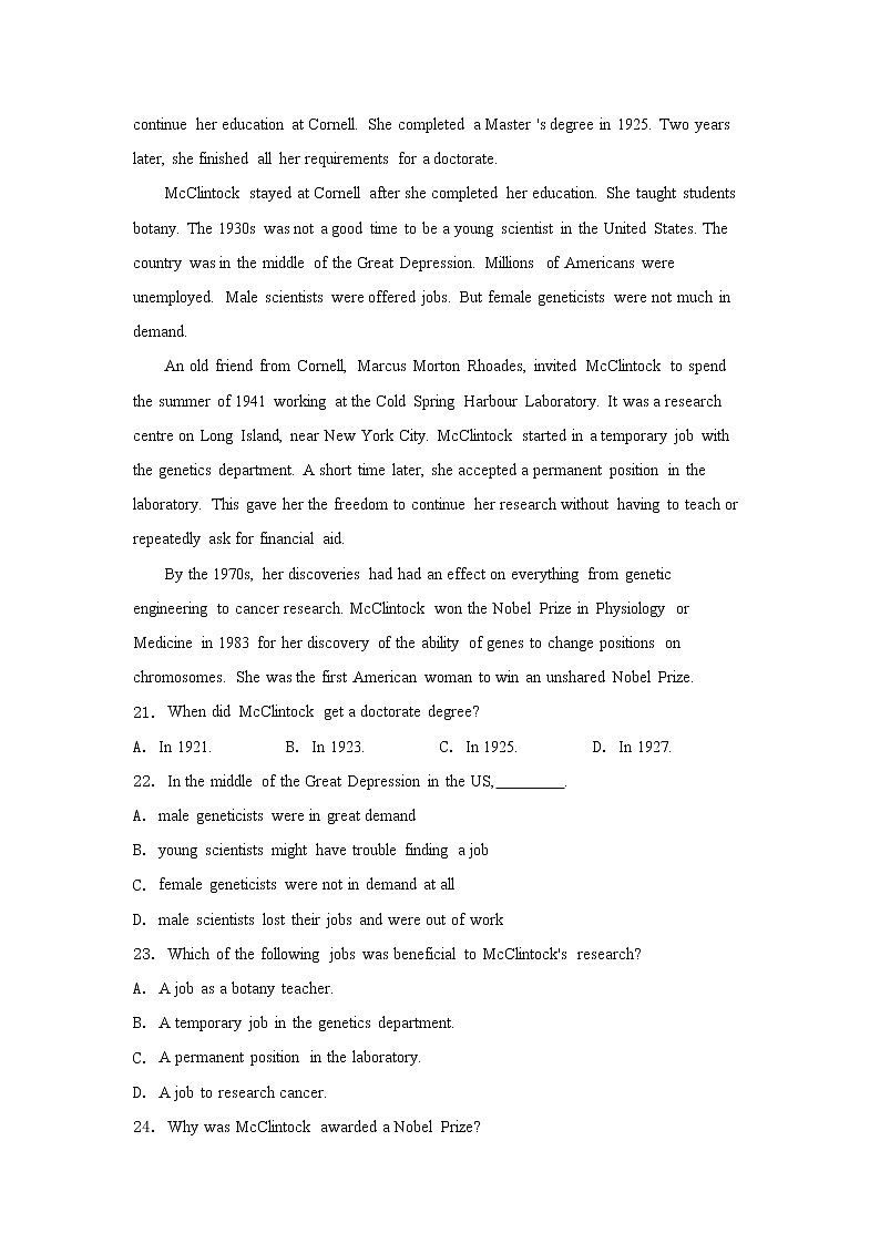 Unit1 SectionC（课前word版）-高中英语人教版选择性必修第一册课前课中课后同步试题精编第3页
