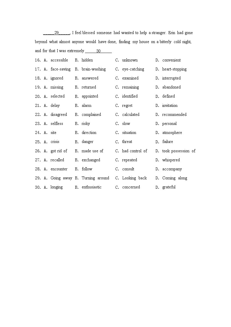 Unit3 SectionC（课前word版）-高中英语人教版选择性必修第一册课前课中课后同步试题精编03