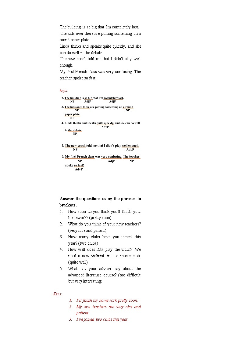 人教版（2019）高一英语必修一精品教学设计：Unit 1 Teenage lifePeriod 3 Discovering Useful Structures 教案（表格式）03