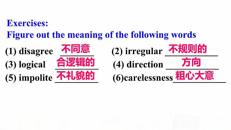 2023届高考英语二轮复习阅读理解技巧之词义猜测课件第7页