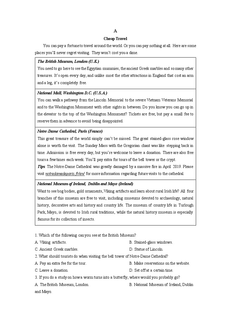 2022-2023学年黑龙江省哈尔滨市第三中学高一上学期第二次阶段性考试英语试题（解析版）03