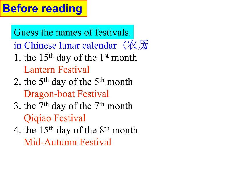 unit 1 festivals around the world reading课件PPT03