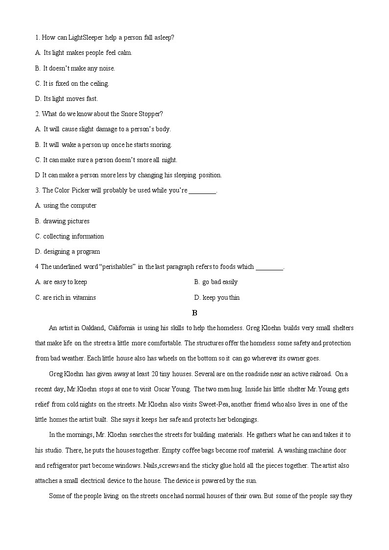 2023届福建省福州重点中学高三上学期第一次调研测试英语试题（原卷版 解析版）02
