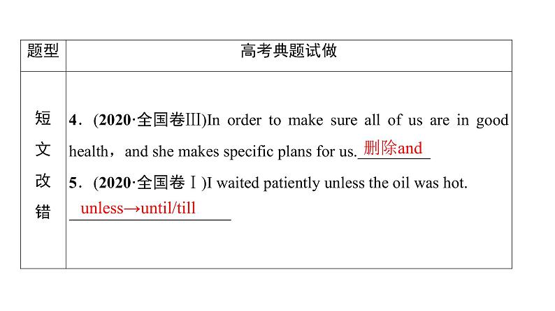 2023届高考英语二轮复习并列句和状语从句课件106