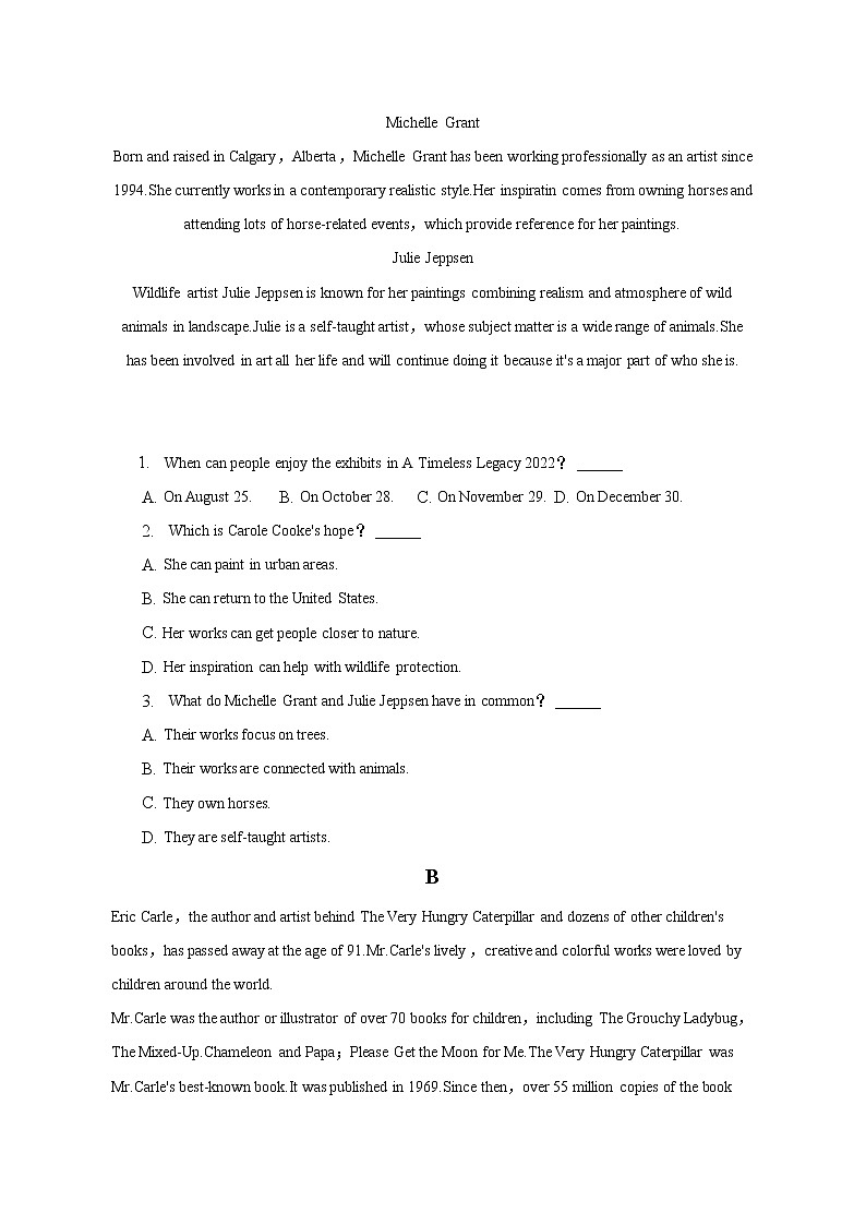 2022-2023学年辽宁省朝阳市建平实验中学高二上学期期中英语试卷（解析版）02