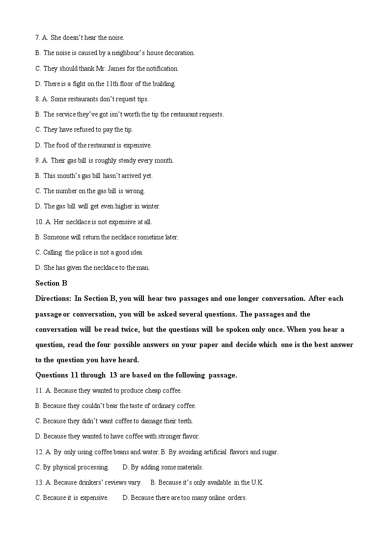 2022-2023学年上海市南洋模范中学高二上学期期末考试英语试题（解析版）02