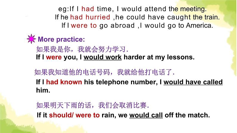 2023届高考英语二轮复习虚拟语气讲解课件第3页