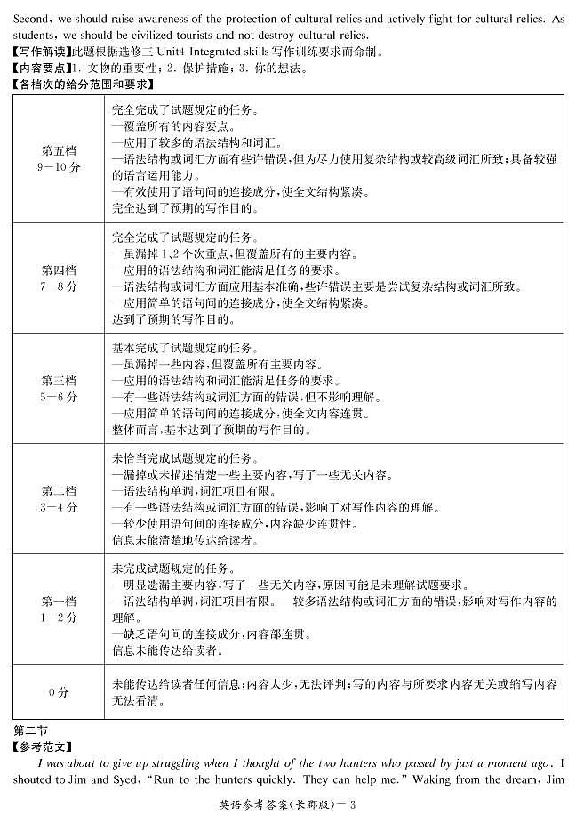 2021-2022学年湖南省长郡中学高二下学期期中考试英语试题 PDF版 听力03
