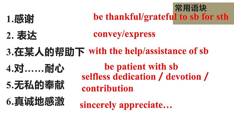 应用文写作感谢信课件-2023届高三英语二轮复习第5页