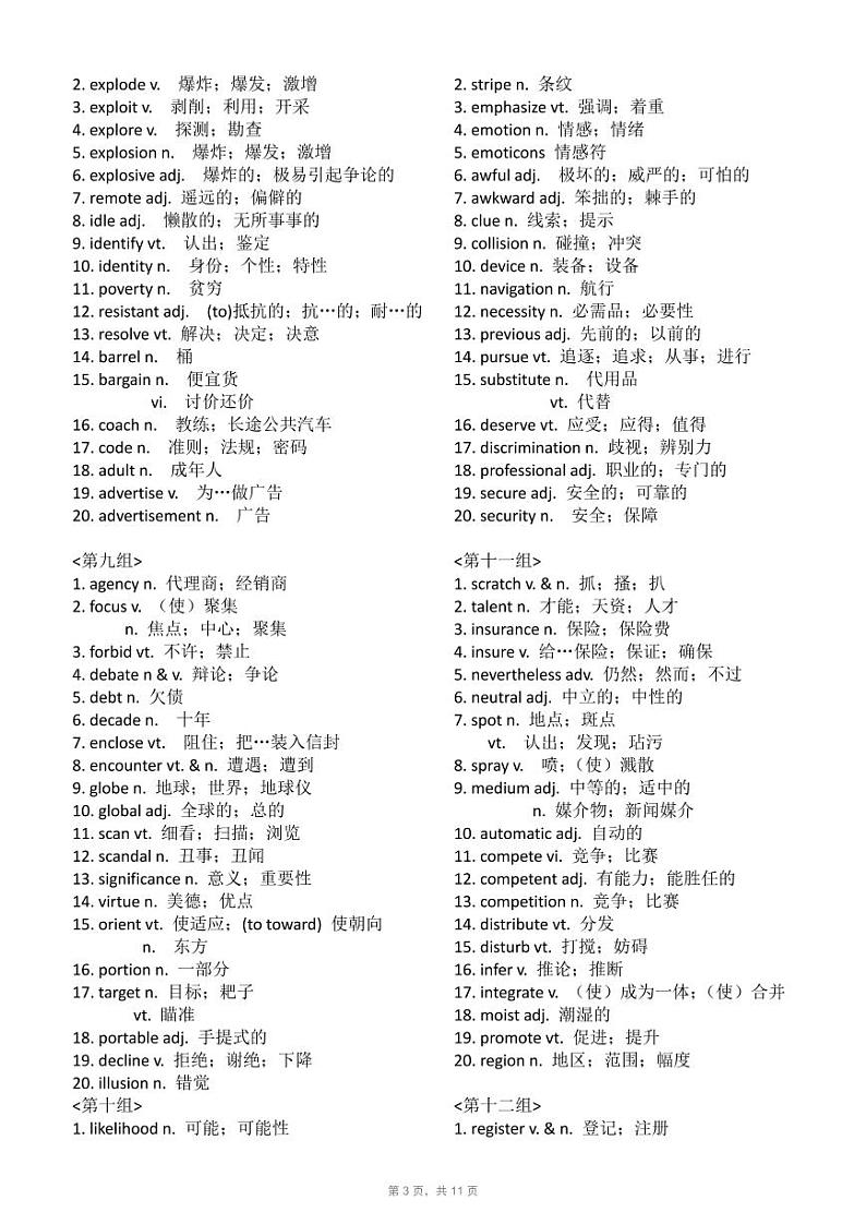高考中常遇到的800个英语阅读障碍词汇03