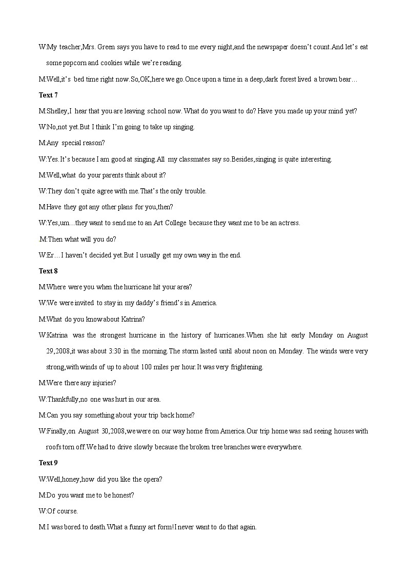 备考2023新高考英语听力 01(音频+试题+答案+文本)02