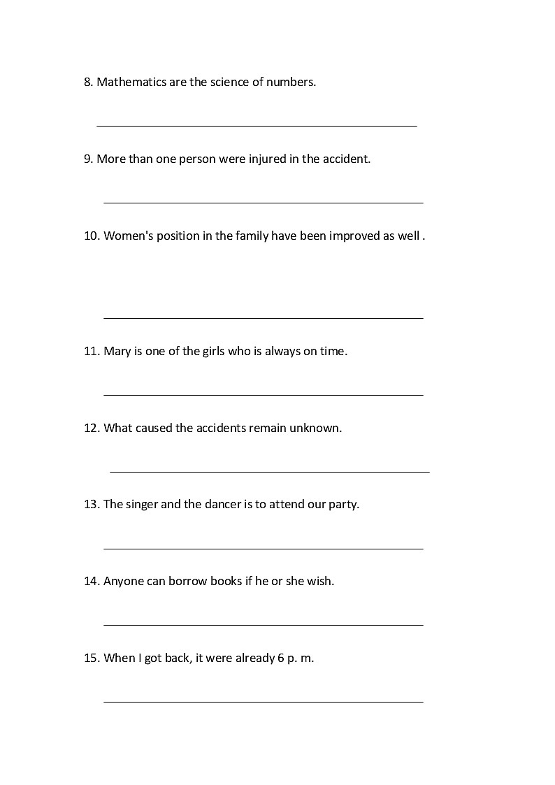 高中英语高考2020高考英语主谓一致单句改错专练（含答案解析）第2页