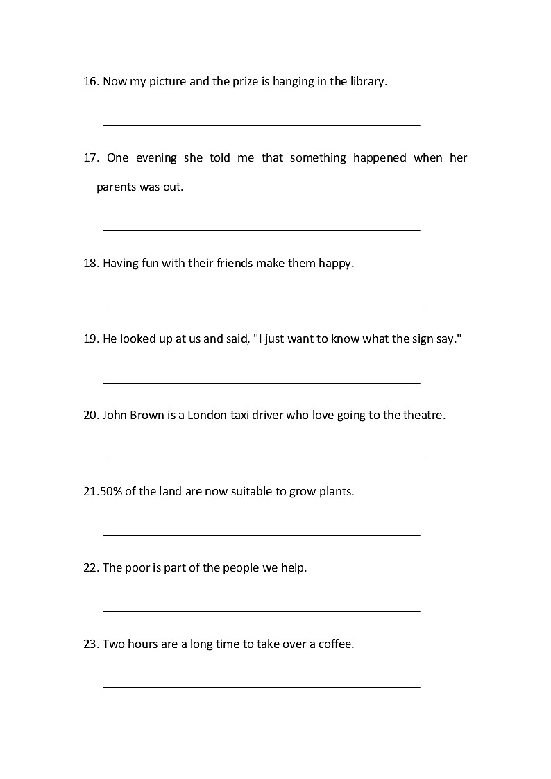 高中英语高考2020高考英语主谓一致单句改错专练（含答案解析）第3页