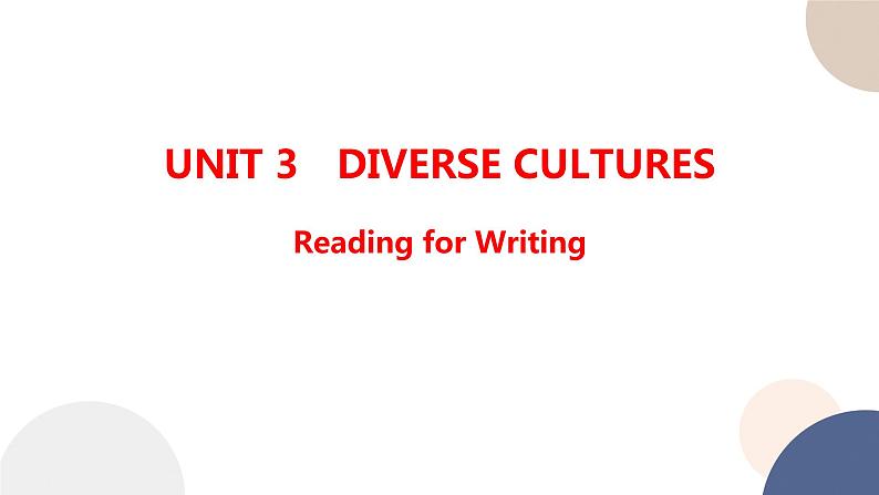 高中英语-必修第三册-人教版-UNIT 3 Reading for Writing第1页