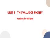 UNIT 5 Reading for Writing（课件PPT+同步练习）