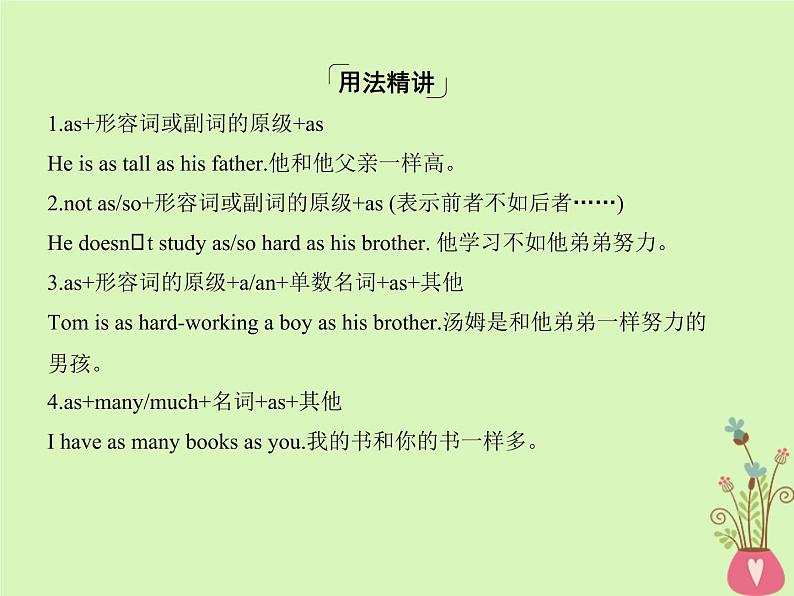 高中英语高考2019届高考英语一轮复习第二部分语法专练专题三形容词和副词课件外研版05