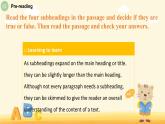 Unit6 Developing ideas（Reading）课件-2022-2023学年高一英语上学期外研版（2019）必修二