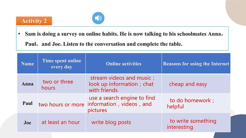 UNIT 3 Listening and Speaking（课件PPT）08