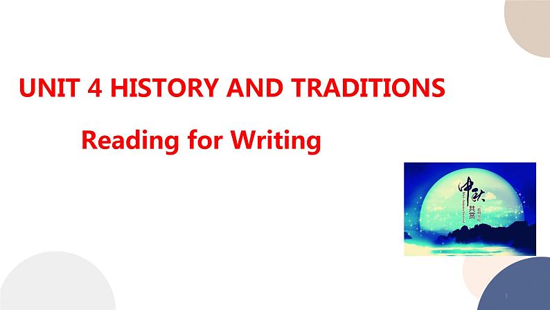 UNIT 4 Reading for Writing（课件PPT）01