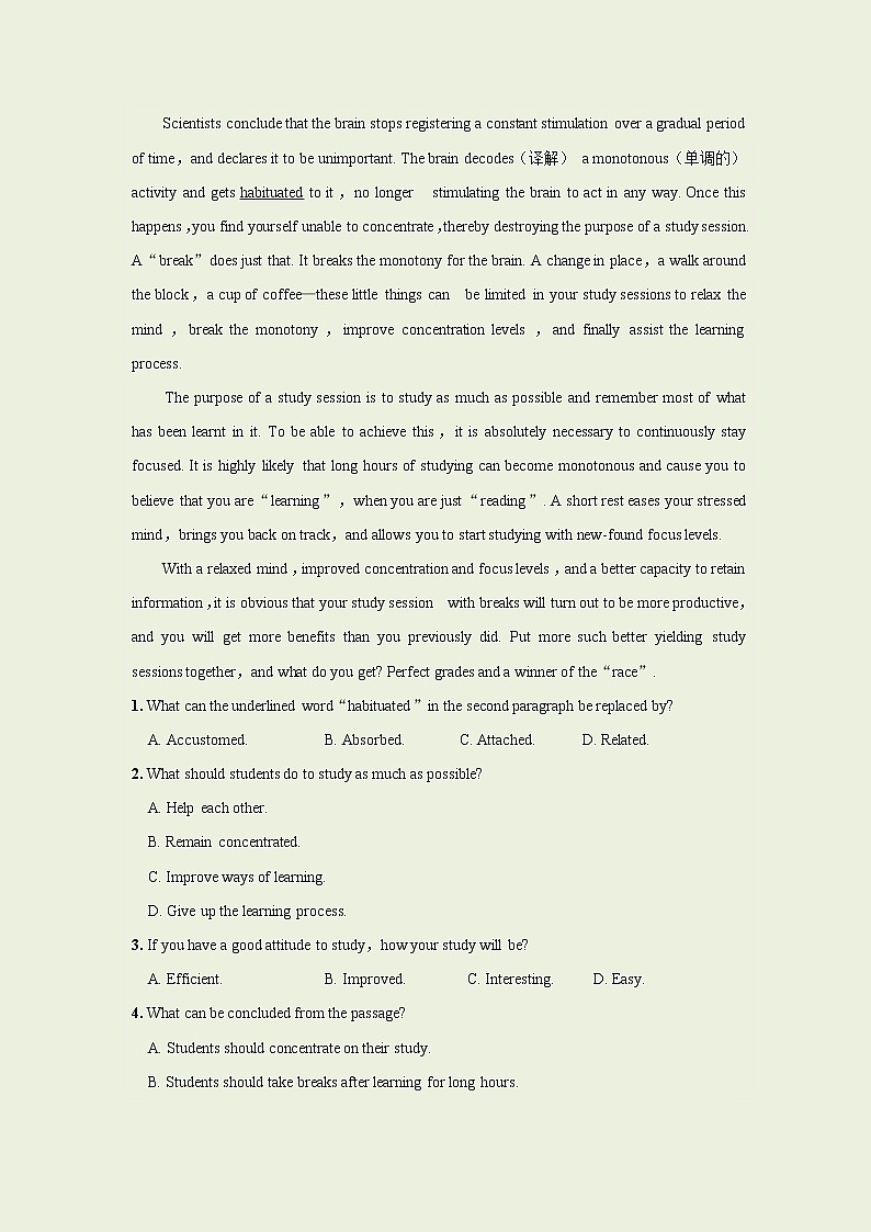 Unit 9 Period Ⅴ WRITING WORKSHOP（同步练习含答案）03