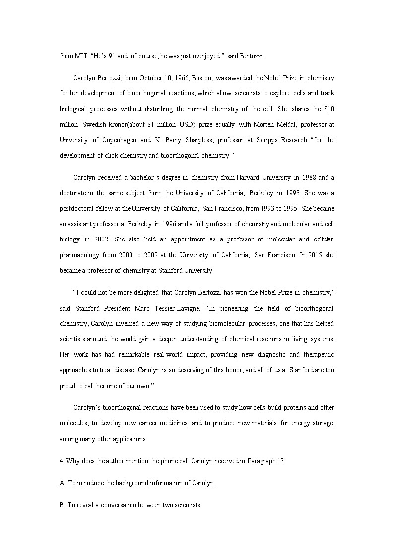 2023届江苏省苏州八校联盟高三第二次适应性检测英语试题含答案03