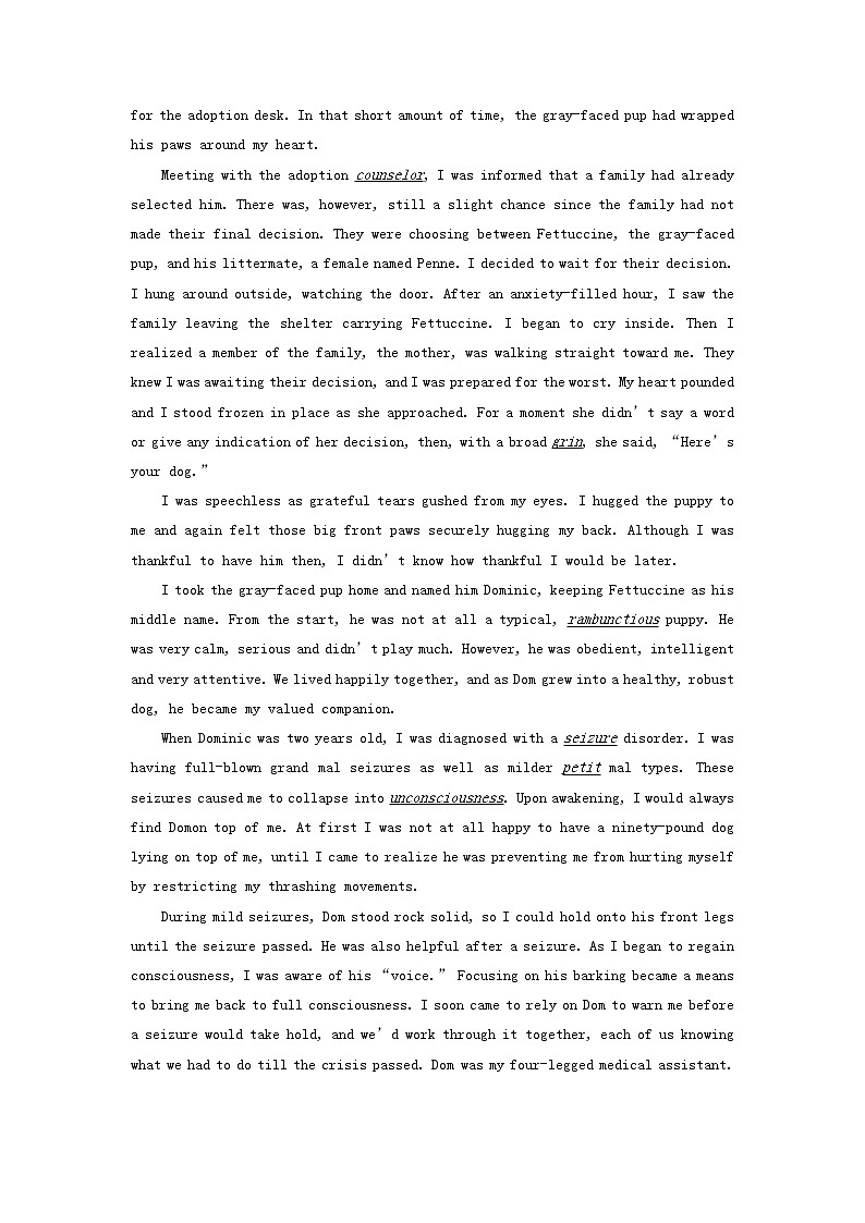 2023届高三英语二轮复习学案名著阅读之心灵鸡汤精选AtFaceValue第2页