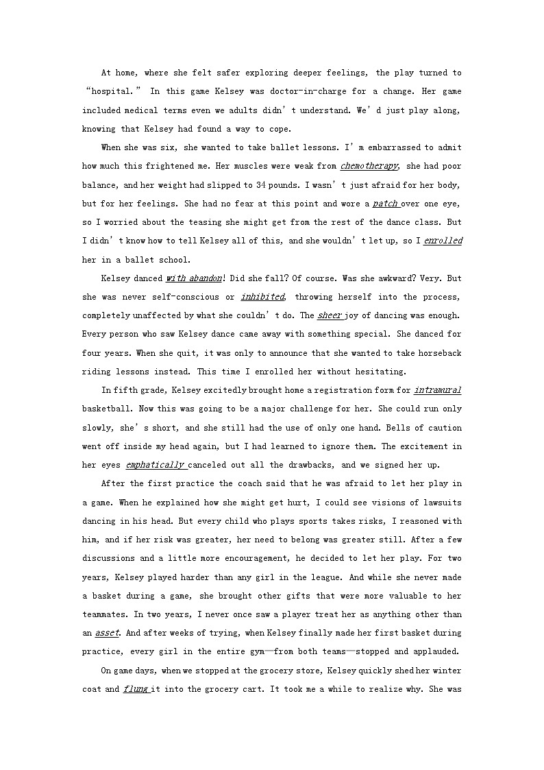 2023届高三英语二轮复习学案名著阅读之心灵鸡汤精选TheGreatestTeacherofMyLife第2页