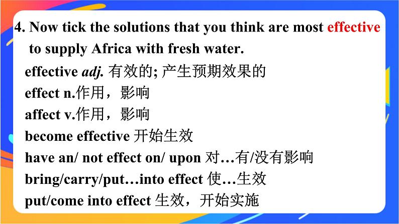 Unit 2 Making a difference Period 3 Understanding ideas Language points课件05