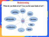 Unit 4  Amazing art Starting out&vocabulary&Listening 课件