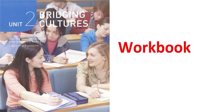 Unit 2 Bridging Cultures Period 6  Workbook 课件 2022-2023学年人教版(2019) 高中英语选择性必修第二册01