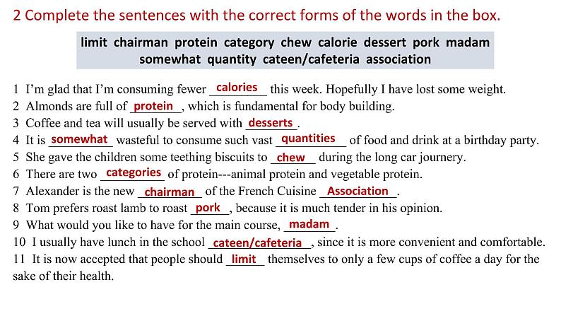 Unit 3 Food and Cultures Period 6 Workbook 课件-2022-2023学年高中英语人教版（2019）选择性必修第二册第3页