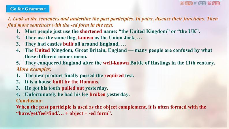 Unit 4 The history and Traditions Discovering Useful Structures 课件 -2022-2023学年高中英语人教版（2019）必修第二册06