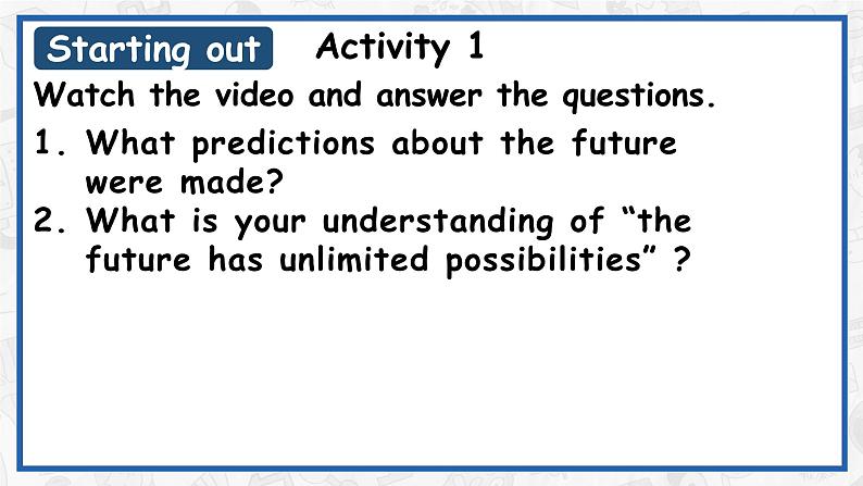 Unit 4 A glimpse of the future Understanding ideas 课件 -2022-2023学年外研版高中英语选择性必修第三册04