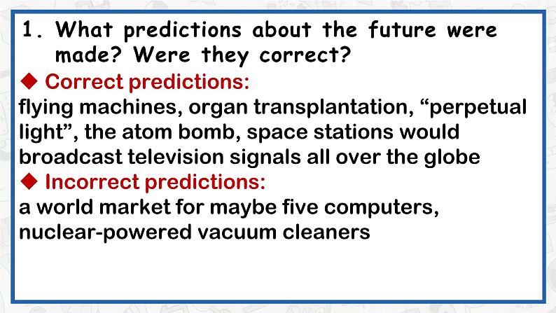 Unit 4 A glimpse of the future Understanding ideas 课件 -2022-2023学年外研版高中英语选择性必修第三册06